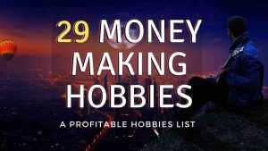 "29 money making hobbies, a profitable hobby list", man overlooking city playing guitar