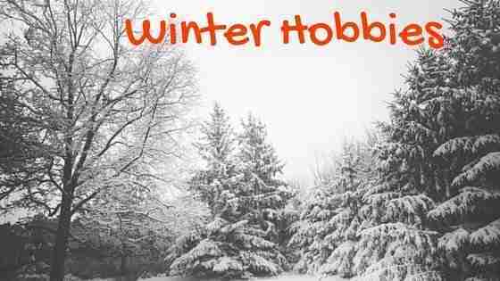"winter hobbies" outside snow trees