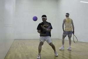 2 players playing racquetball