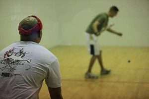 2 racquetball players