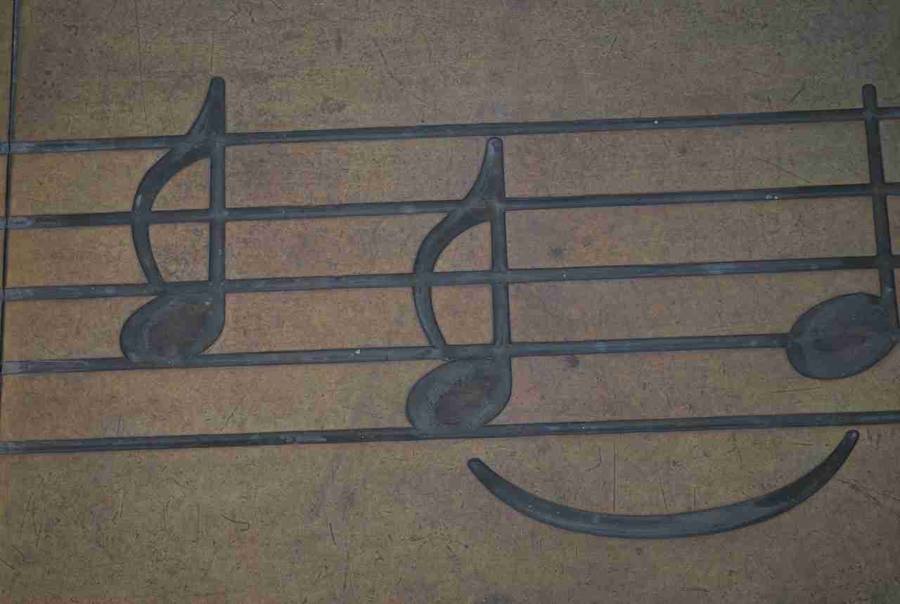 sheet music, music notes, smiley face