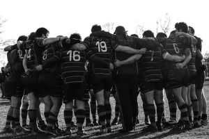 rugby team, circle, team sport