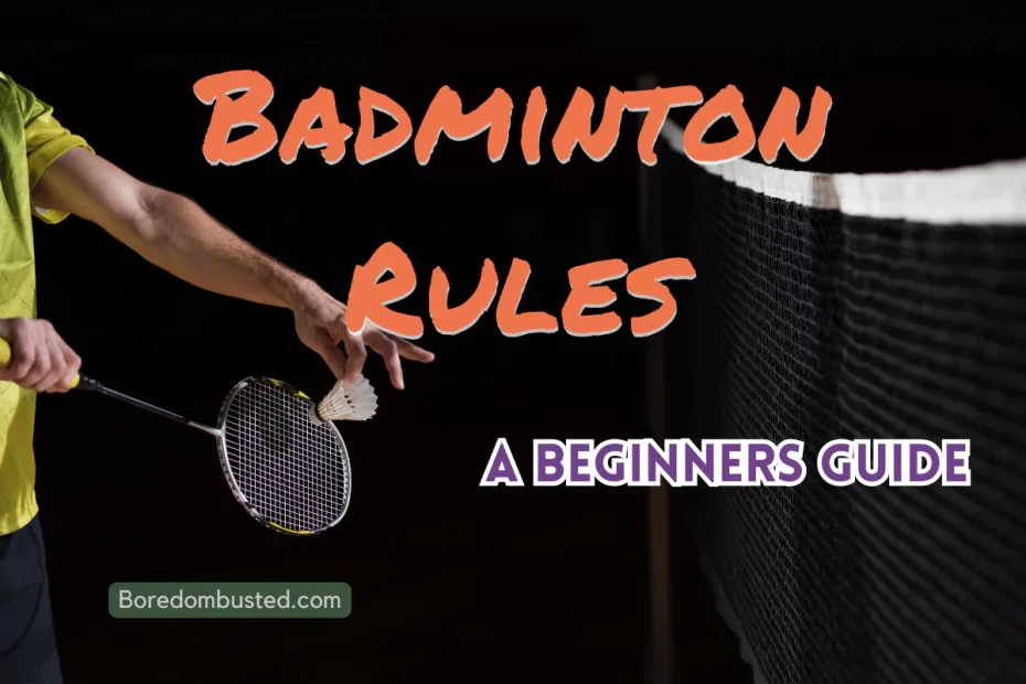 badminton-rules-featured-image, man with racquet and shuttlecock