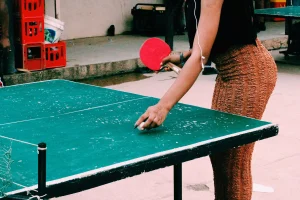 old table tennis table